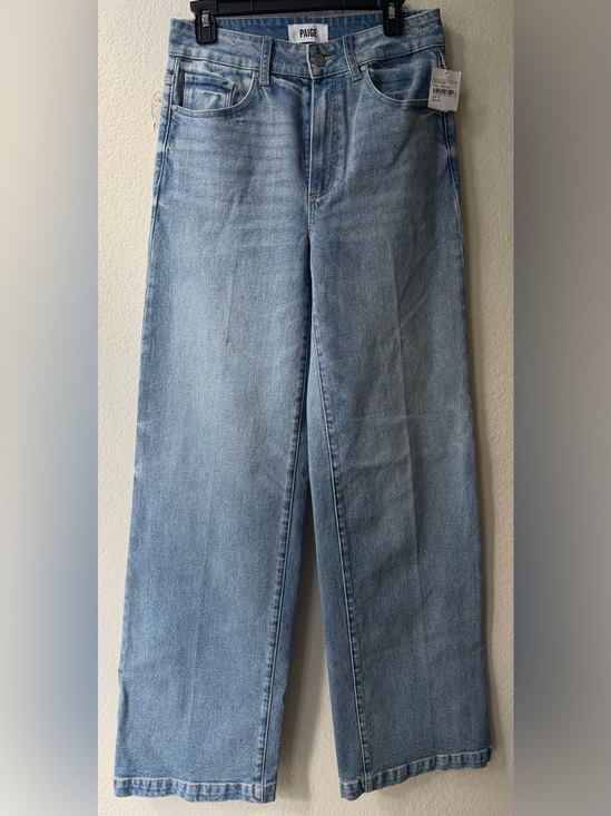 PAIGE Denim - PAIGE Light Wash Wide Leg Jeans